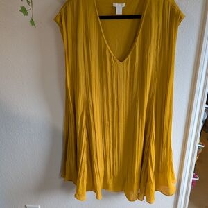 H&M Mustard Yellow Mini Dress